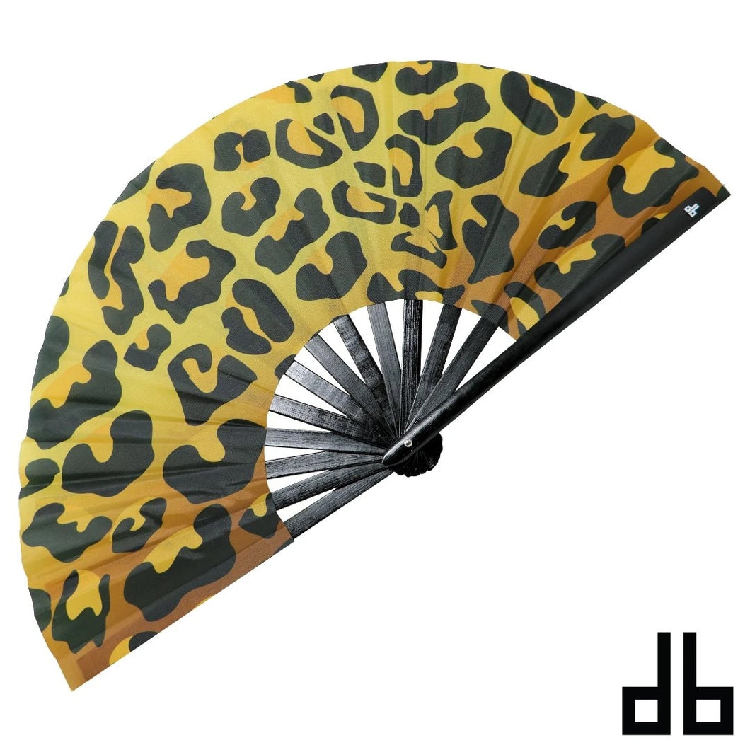 Leopard Xtra Large Hand Fan