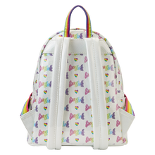 Load image into Gallery viewer, Lisa Frank Rainbow Heart Mini Backpack with Detachable Waist Bag
