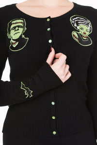 Frankenstein and the Bride Patch Cardigan S-4XL