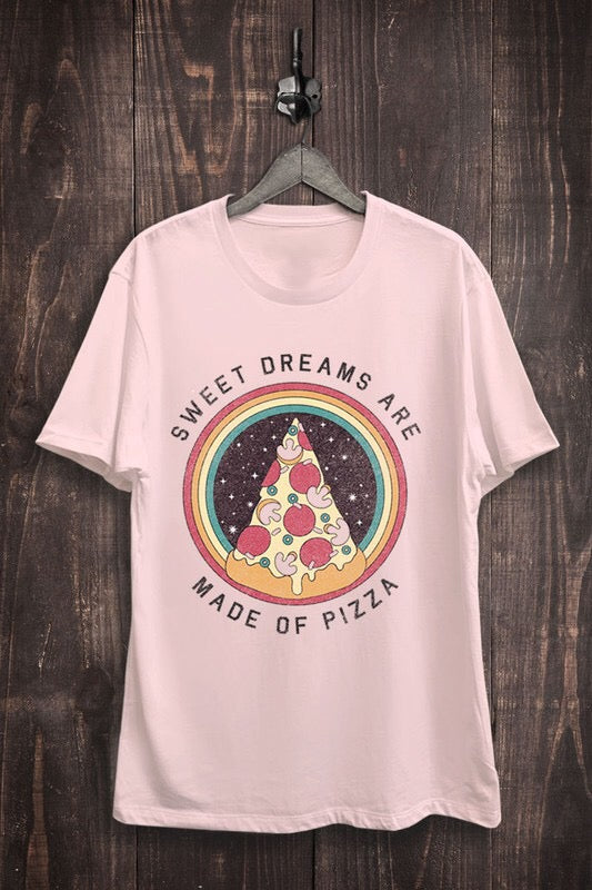 Sweet Dreams Are Made Of Pizza Boyfriend Tee