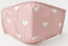 Load image into Gallery viewer, Pink Heart Cotton Mask

