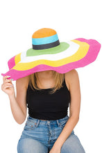 Load image into Gallery viewer, Multicolor Extra Large Floppy Brim Sun Hat
