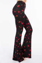 Load image into Gallery viewer, Cherry Print Bell Bottom Leggings
