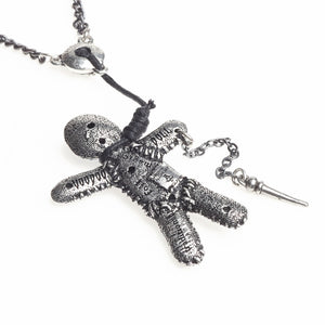 Voodoo Doll Pendant Necklace