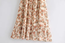 Load image into Gallery viewer, Peaches and Cream Floral Dress
