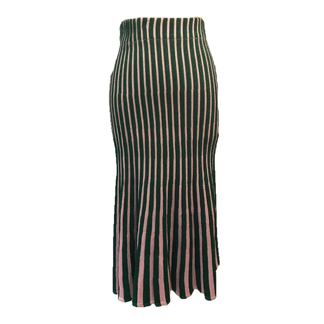 Pink and Green Stripe Gummy Skirt