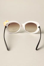 Load image into Gallery viewer, Modern Polka Dot Cat Eye with Flower Sunglasses
