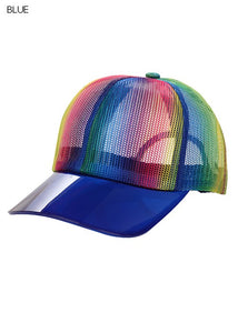 Summer Lovin' Rainbow Mesh Hat- More Colors Available!