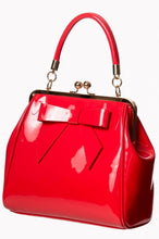 Load image into Gallery viewer, Red Classic Retro Bow Kisslock Handbag

