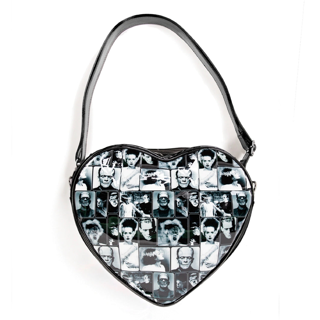 universal monsters purse Universal Monsters Retro Tile Heart Shoulder Bag – Pink House Boutique
