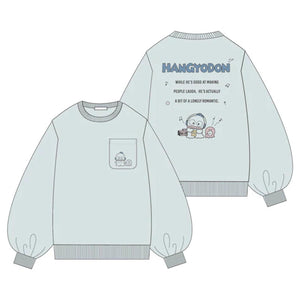 Hangyodon Embroidered Pocket Sweatshirt