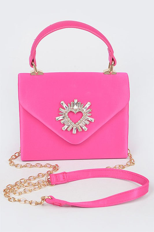 [ KIRSH ]★CHERRY SATIN HOTFIX MINI HANDBAG MUSINSA | KIRSH Cherry Satin Hotfix Mini Handbag [Black]