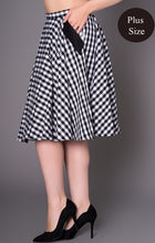 Load image into Gallery viewer, Black Gingham Skirt- SIZE 4XL LAST ONE!

