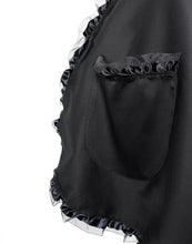 Load image into Gallery viewer, Steampunk Inspired Lace and Black Ladies Apron
