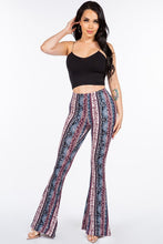 Load image into Gallery viewer, Purple Sunset Paisley Flared Legging Pants
