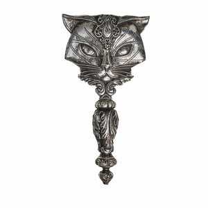 Pewter Sacred Cat Hand Mirror