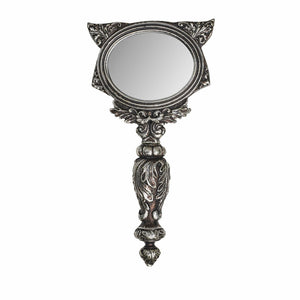 Pewter Sacred Cat Hand Mirror