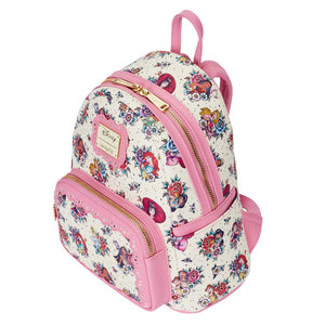 Disney Princess Floral Tattoo AOP Mini Backpack