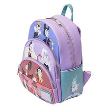 Load image into Gallery viewer, Disney Villains Color Block Triple Pocket Mini Backpack
