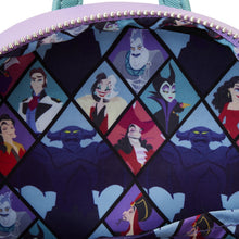 Load image into Gallery viewer, Disney Villains Color Block Triple Pocket Mini Backpack
