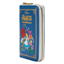Load image into Gallery viewer, Alice in Wonderland Book Zip Around Wallet
