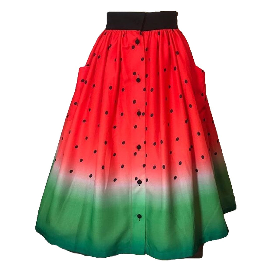 Watermelon Print Swing Skirt- LAST ONE!