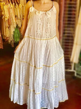 Load image into Gallery viewer, white eyelet maxi dress
