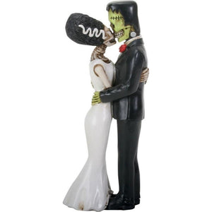 Frankenstein and Bride Kissing Statuette