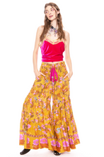 Load image into Gallery viewer, Mustard Floral Zoe Pants
