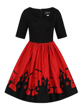 Load image into Gallery viewer, Amber-Lea Haunted House Swing Dress
