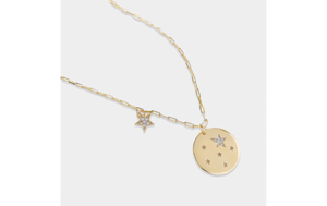 Star Shower Medallion Necklace