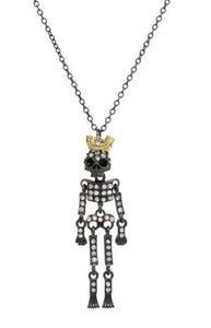 Skeleton King Articulated Dangle Necklace