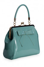 Load image into Gallery viewer, Baby Blue Classic Retro Bow Kisslock Handbag
