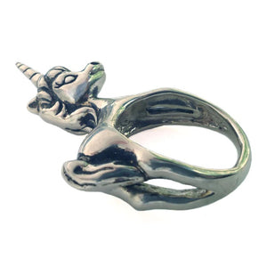 Sweet Unicorn Ring Silver Tone