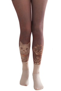 "Bachelor Party" by Loius Wain Printed Tights