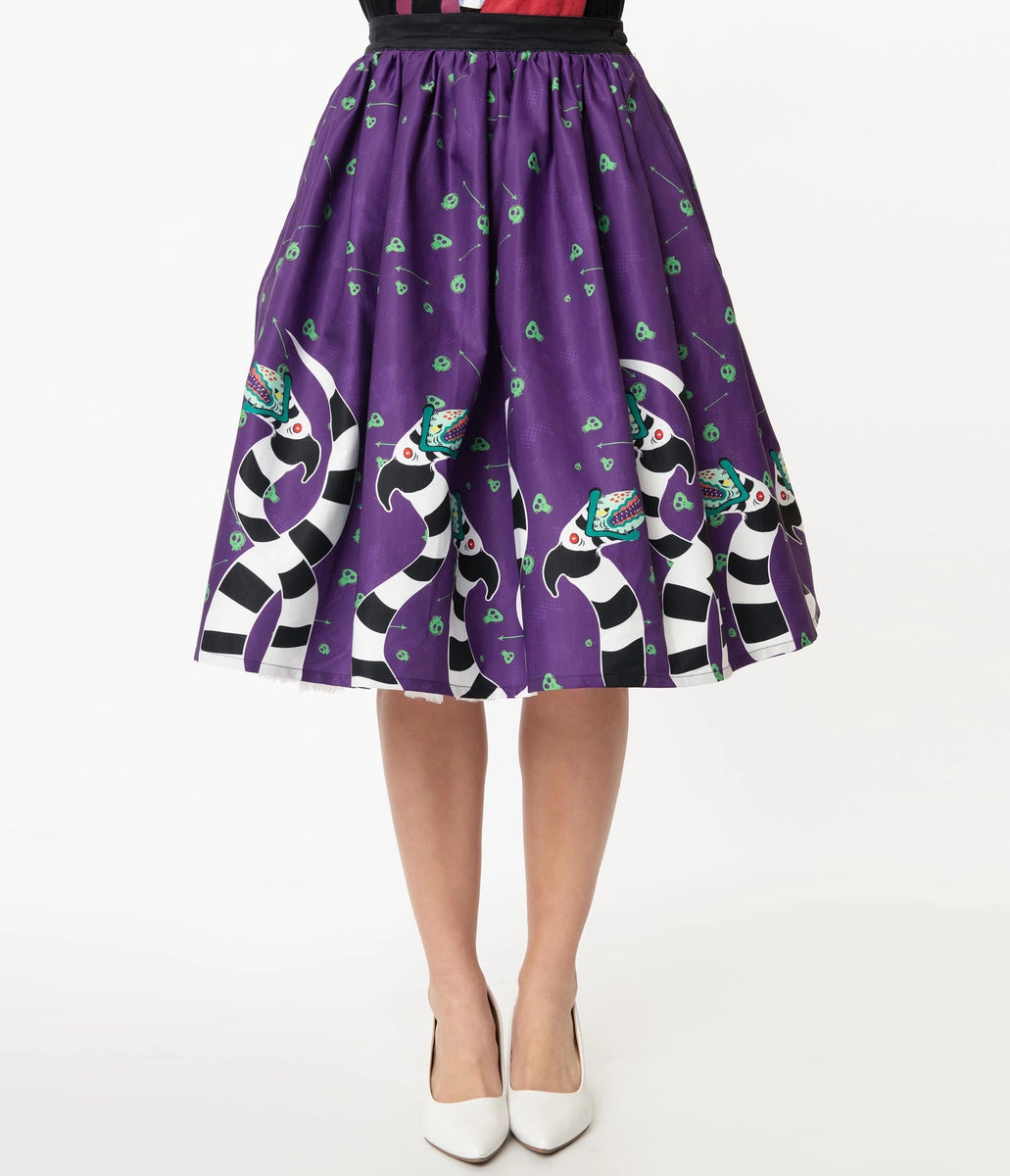 Beetlejuice Sandworm Soiree Gellar Swing Skirt – Pink House Boutique