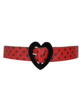 Load image into Gallery viewer, Norma Red and Black Polka Dot Belt
