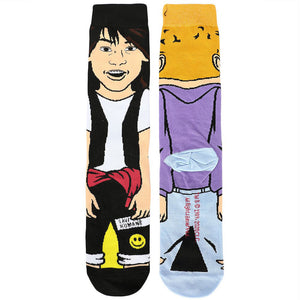 Bill and Ted's Excellent Adventure Character Socks
