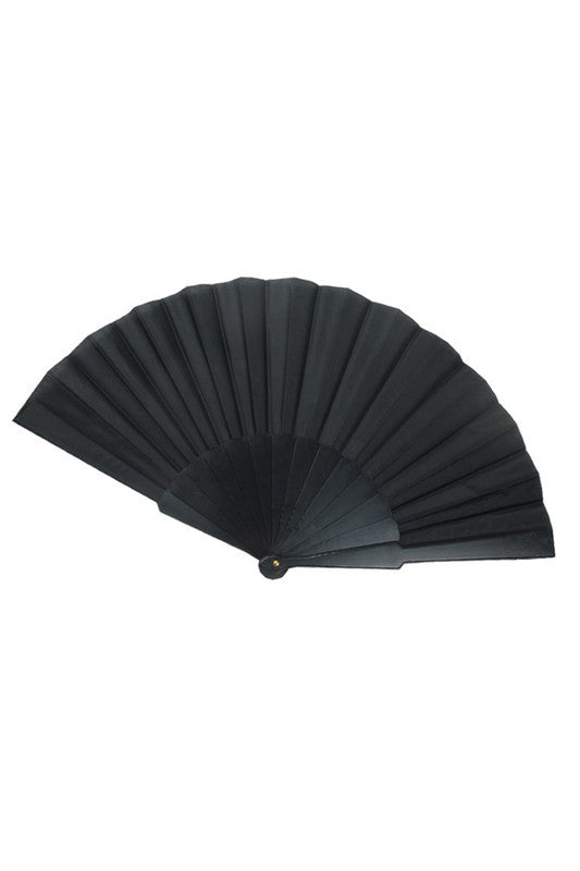 Black Folding Hand Fan