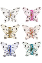 Load image into Gallery viewer, Rhinestone Studded Butterfly Claw Hair Clip- More Colors Available!
