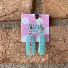 Load image into Gallery viewer, Glitter Razor Acrylic Statement Earrings- More Colors Available!
