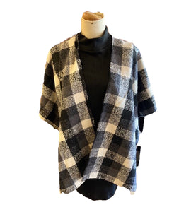 Gingham Print Oversized Cardigan- More Colors Available!