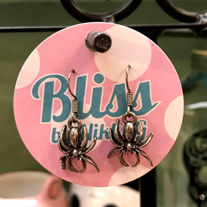 Bitsy Spider Charm Earrings