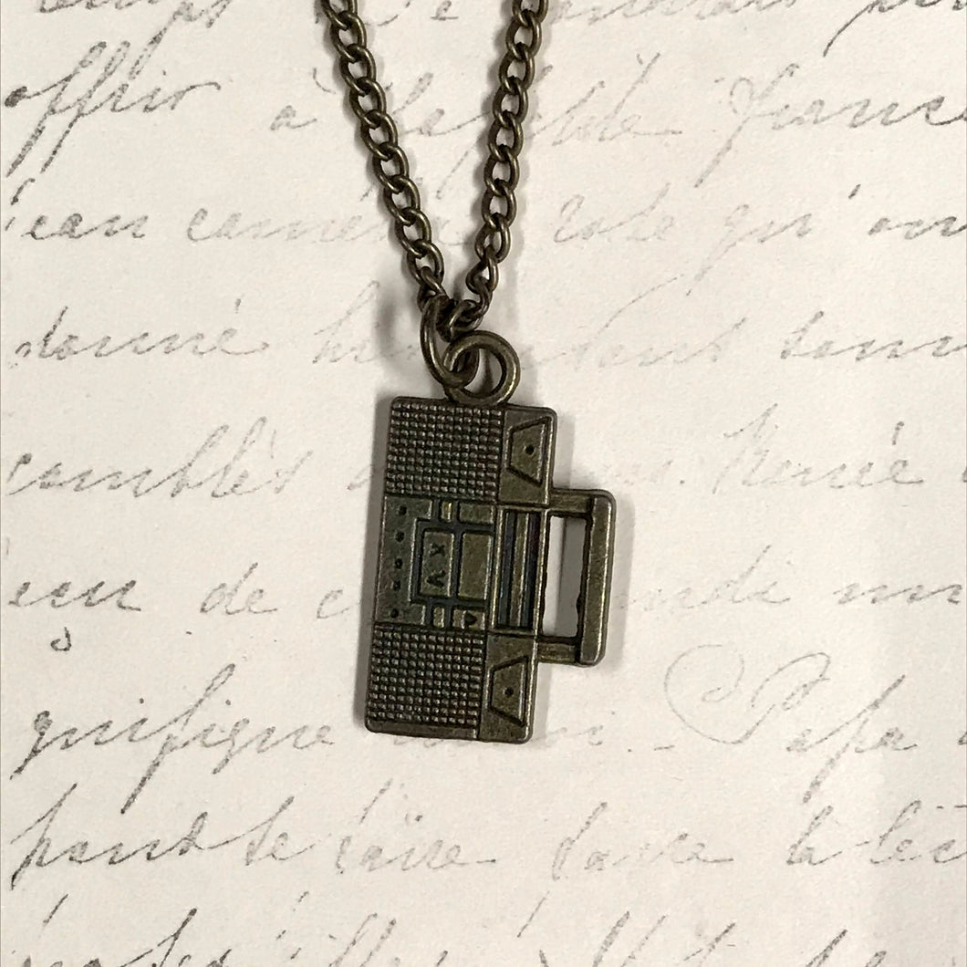 Boom Box Charm Necklace