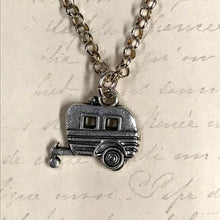 Load image into Gallery viewer, Camper Trailer Charm Necklace
