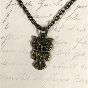 Cartoon Owl Charm Necklace