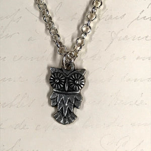 Cartoon Owl Charm Necklace