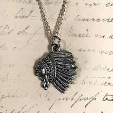 Load image into Gallery viewer, Chief Silhouette Charm Necklace
