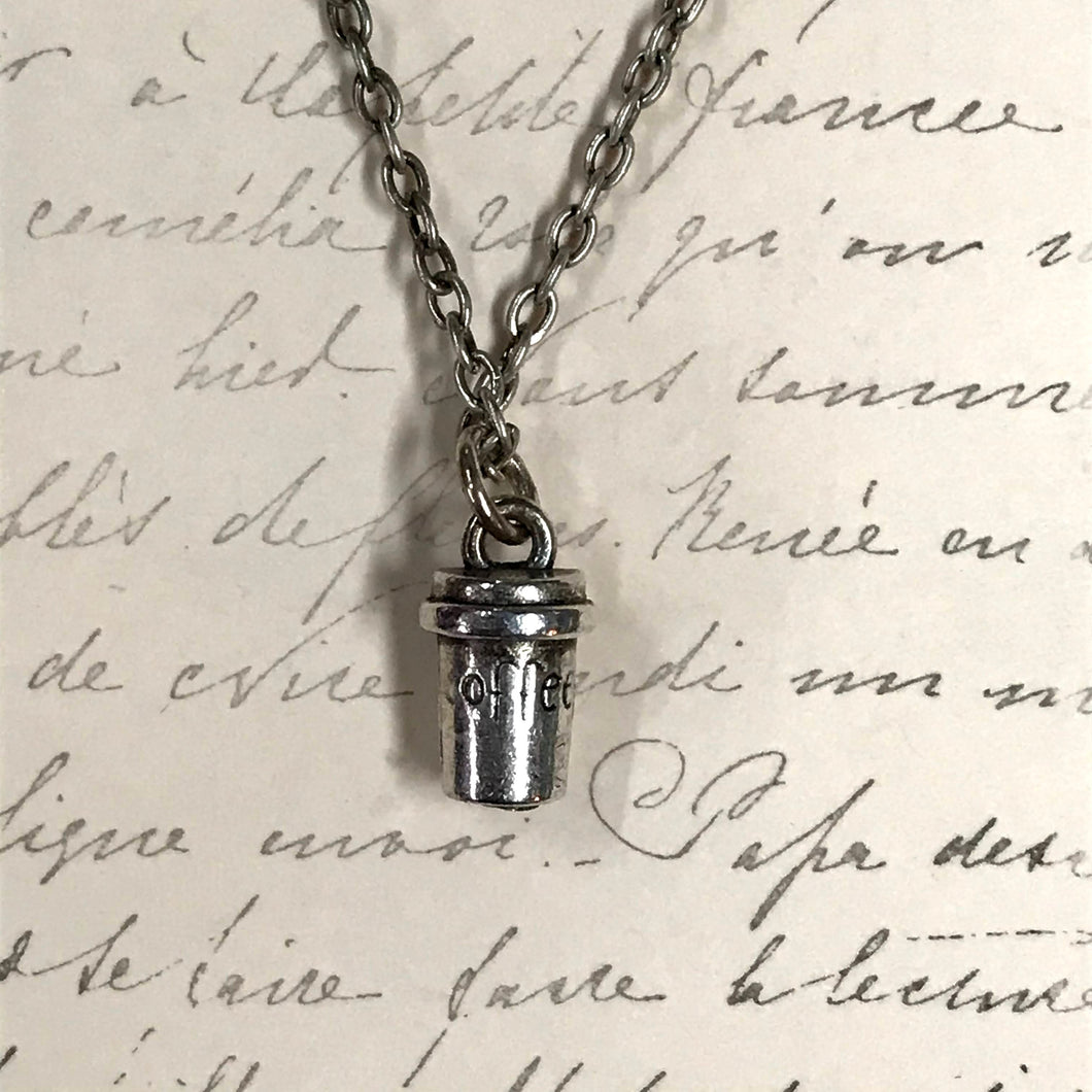 Coffee To Go Charm Necklace