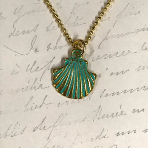 Colorful Seashell Charm Necklace